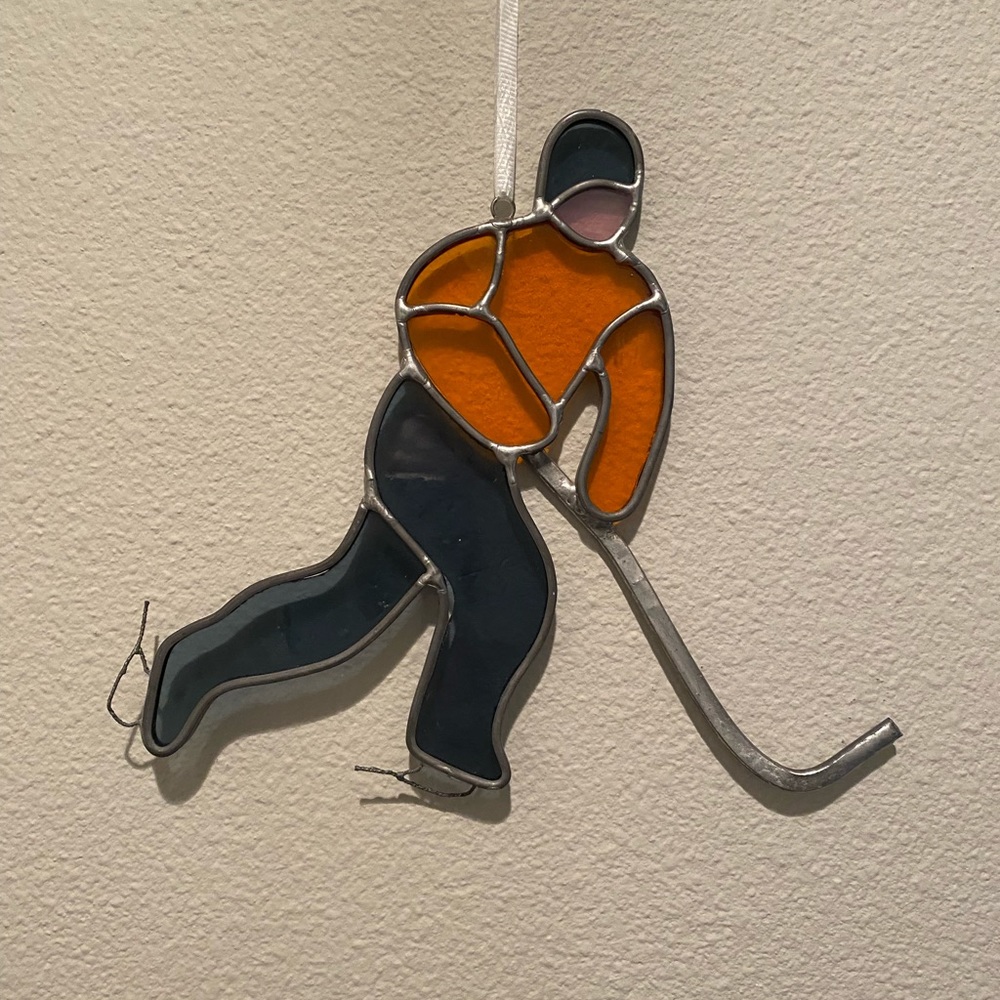 Stain Glass Hockey Player